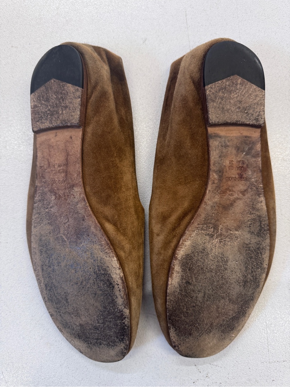 Vince Brown Suede Slip-On Flats - Tan, Women’s 8 - Picture 4 of 5